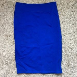 NWOT Royal Blue pencil skirt size made in USA sz L
